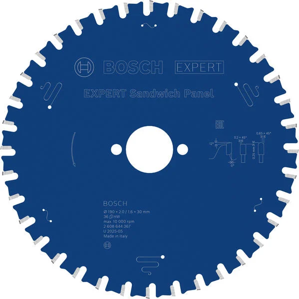 Produktbild von EXPERT Sandwich Panel Kreissägeblatt, 190x2/1,6x30 mm, Z36