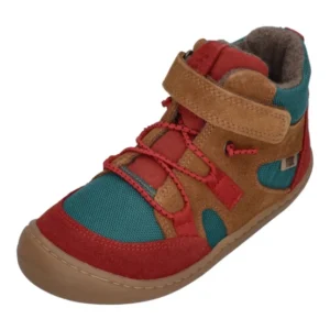 KOEL Barefoot Kinder gefütterte Booties BEAU MERINO 2.0 cognac