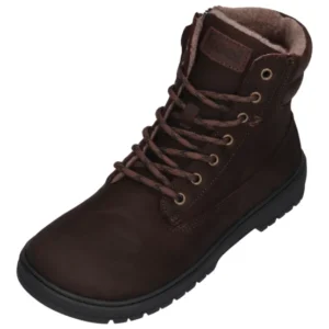 KOEL Damen gefütterte Barefoot Schnürboots GRAVON FELT brown