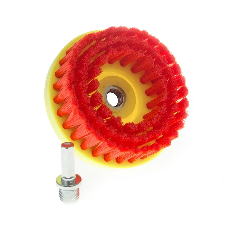 Martin Cox, Heavy Duty Teppichbürste (Hart), Kunststoff, Nylon, Gelb, Rot