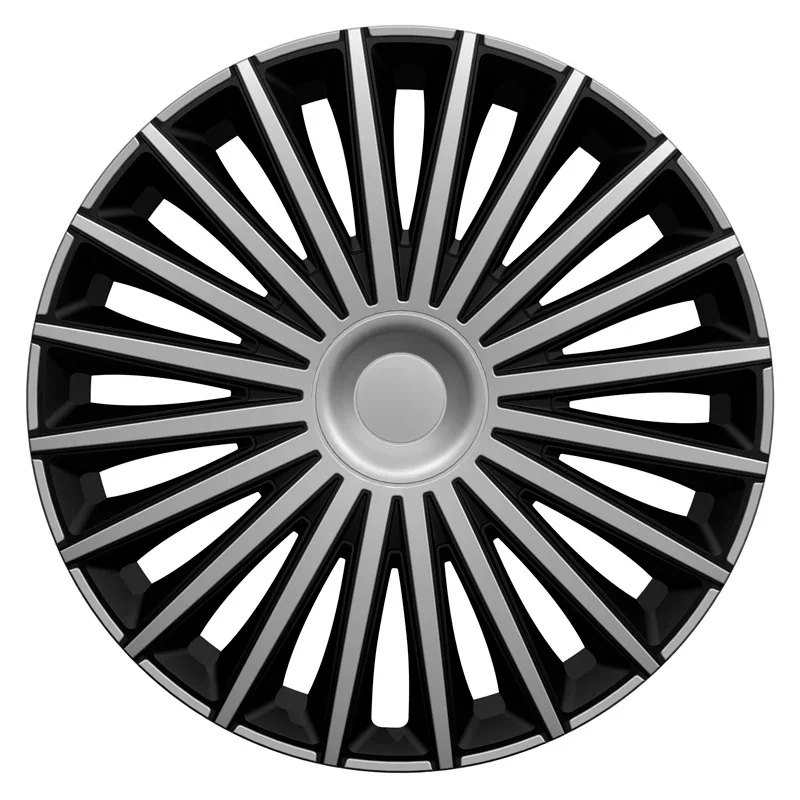 AutoStyle, Satz Radzierblenden Dakota 16-Zoll Silber/Schwarz, ABS, Silber, Schwarz