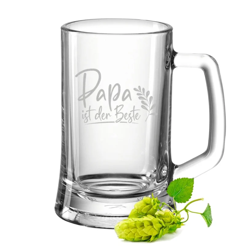 Montana Bierkrug mit Gravur "Papa ist der Beste"