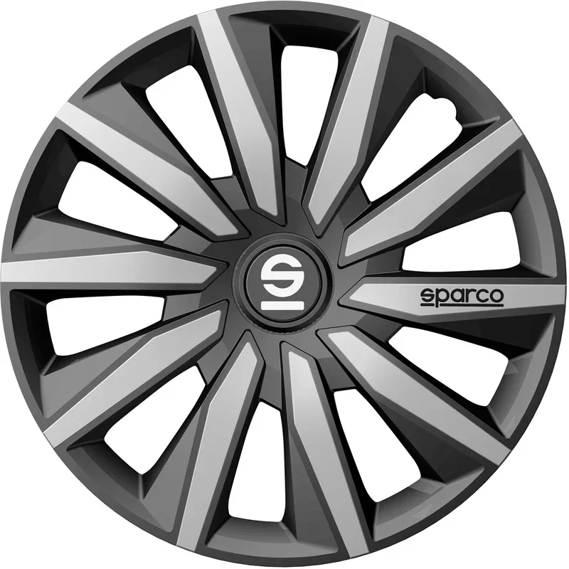 Sparco, Radzierblenden Milano - 15-Zoll - Grau/Silber - Satz mit 4 StĂĽck, ABS, Grau, Silber