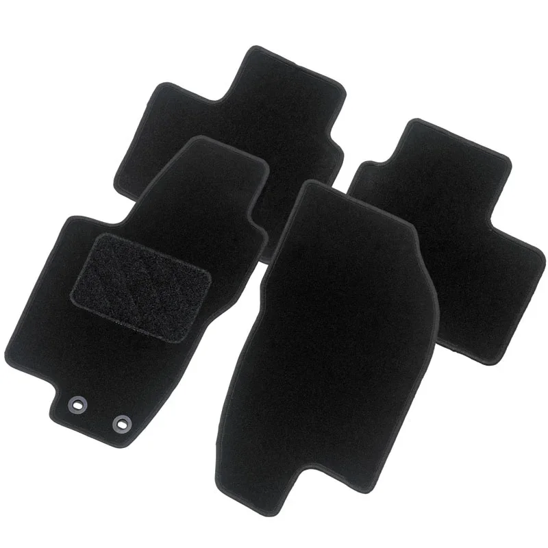 AutoStyle, Autoteppiche passend für Volkswagen Golf VI 2008-2012 & Cabrio 2012-, Textil, Schwarz