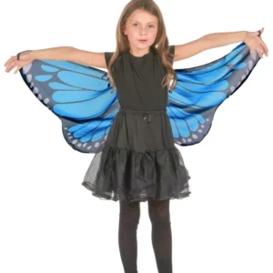 Ailes de papillon pour enfant bleue et noire
