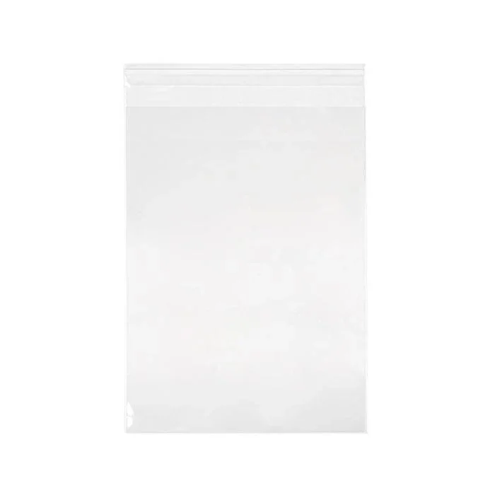 Plastic Bags 11.8x16.5+3cm Crystal Clear and Reclosable