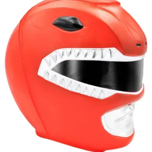 Casque Power Ranger pour adulte rouge