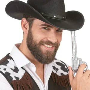 Cowboy-Hut in schwarz für Erwachsene