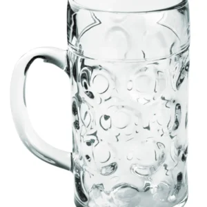 Transparente Bier-Maß aus Plastik 500 ml