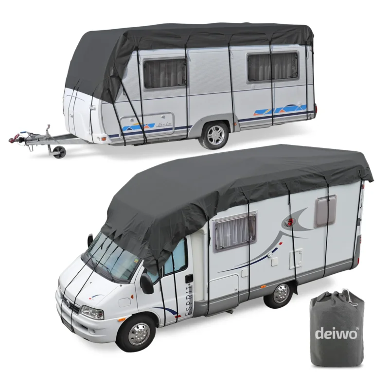 Wohnwagen & Wohnmobil Dachschutzplane | div. Größen | wintertauglich | Anthrazit – Deiwo