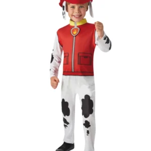Déguisement classique Marcus Pat Patrouille pour enfant rouge et blanc avec chapeau