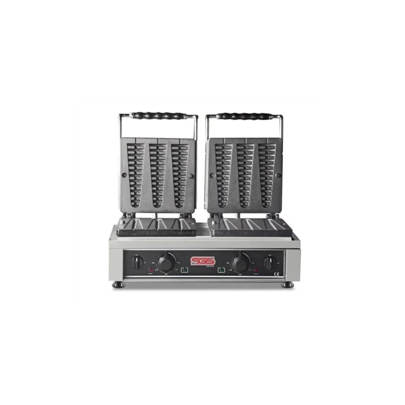 SGS Gastro Doppel Lolly Waffeleisen / Doppel Waffle Maschine / Doppel Lolly Waffeln