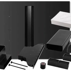Elica SET NikolaTesla Alpha Advance Raw BL/A/72 - PRF0211076 Kochfeldabzug Induktion Schwarz Matt + KIT0167757 Installationsset Umluft