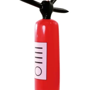 Extincteur gonflable de pompier pour adulte et enfant rouge et noir