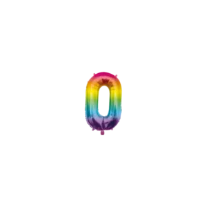 Folie Ballon 40cm 0 Regenboog van Paper Dreams koop je bij Partywinkel