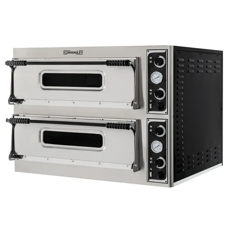 Casselin Elektrischer Pizzaofen 2x4 Pizzen 35cm