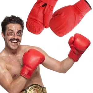 Gants de boxe pour adulte rouges