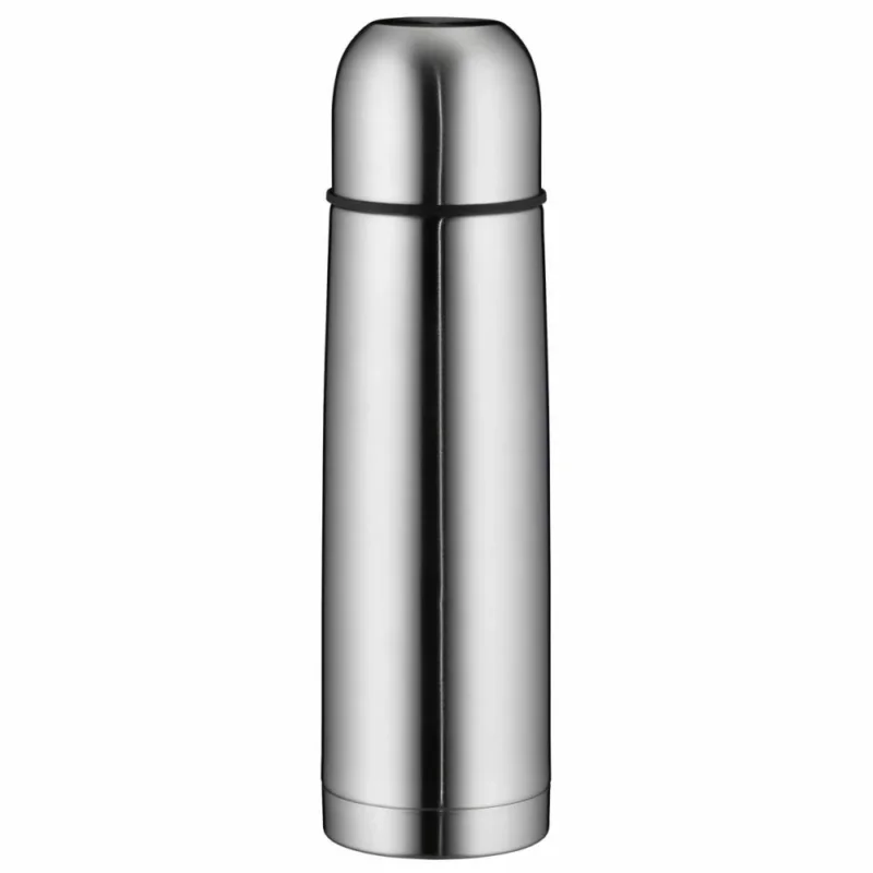 Alfi isoTherm Eco Isolierflasche, Thermoflasche, Trinkflasche, Thermokanne, Drehverschluss, Edelstahl mattiert, 1,0l, 5447205100