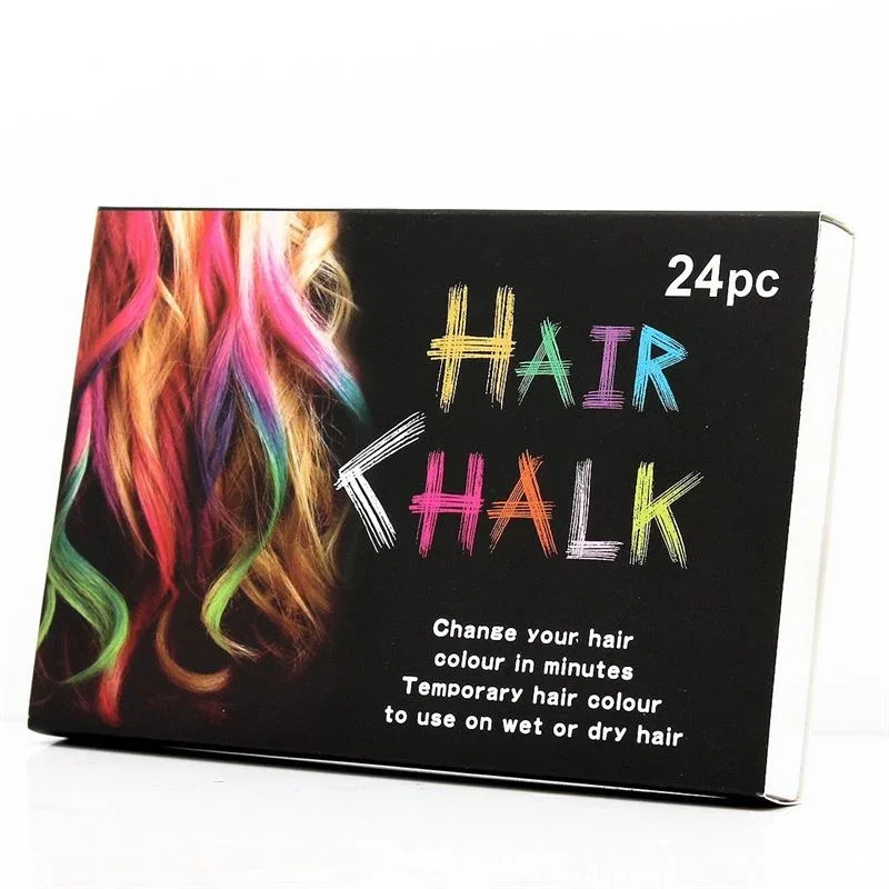 Hair Chalk Packung mit 24 Haarfarben / Haarstiften – Haaraccessoires | Fashiongirl