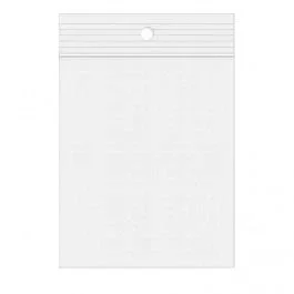 Grip Seal Bags with Hang hole 5x7.5cm PE 50 micron