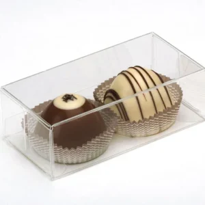 Plastic Gift Boxes for "chocolate" Truffels 5.4x3.5x10.8cm