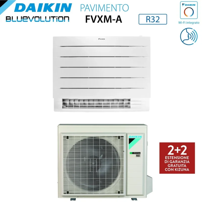 climatizzatore condizionatore daikin bluevolution perfera a pavimento 9000 btu fvxm25a r 32 wi fi integrato telecomando a infrarossi incluso garanzia italiana novita