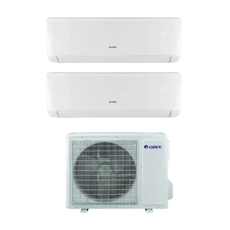 climatizzatore condizionatore gree dual split inverter serie bora 9_9 con gwhd14nk6ko r 32 9000_9000 new 2018