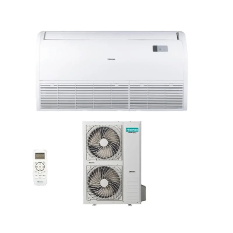 climatizzatore condizionatore hisense soffitto pavimento 48000 btu auv140ur4 classe a__ a_ new 2018