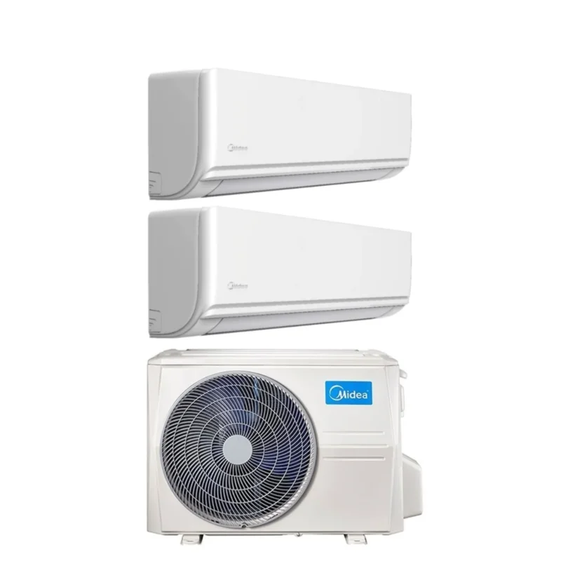 climatizzatore condizionatore midea dual split inverter serie exclusive 9_12 con m2oe 18hfn8 q r 32 wi fi optional 9000_12000