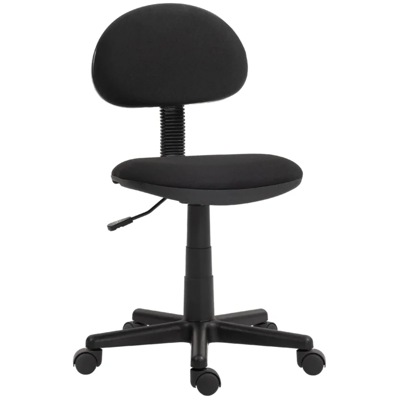 easycomfort easycomfort sedia da ufficio girevole ad altezza regolabile in tessuto elastico spugna e acciaio 43x51x73 85 cm nero