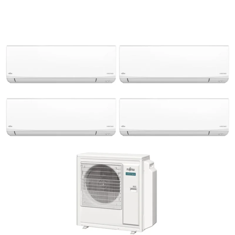 fujitsu condizionatore quadri split fujitsu kj white 9121214 con aoeg30kbta4 r 32 wi fi integrato