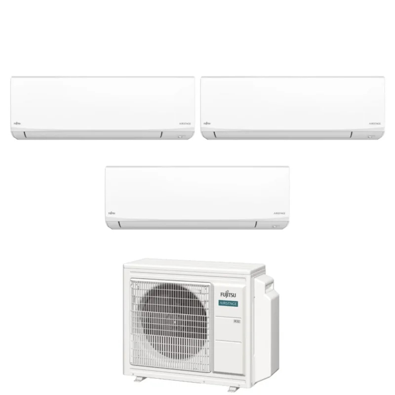 fujitsu condizionatore trial split fujitsu kj white 7712 con aoeg18kbca3 r 32 wi fi integrato