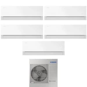 samsung condizionatore penta split samsung windfree premiere white 9991212 con aj100txj5kg r 32 wi fi integrato