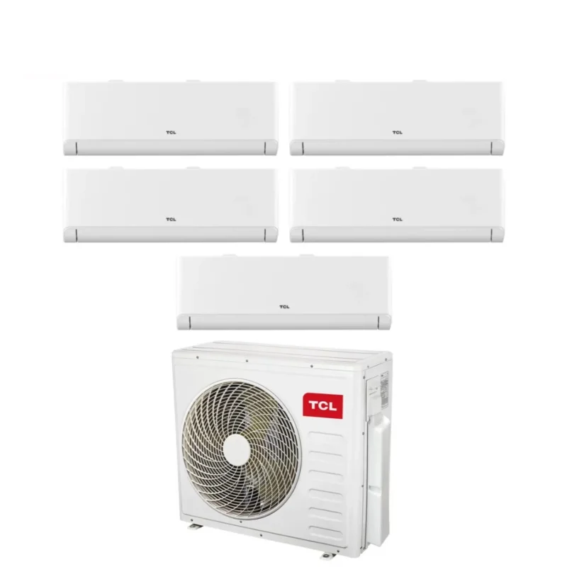 tcl climatizzatore condizionatore tcl penta split inverter serie breezein 999912 con mt4250 r 32 wi fi integrato 900090009000900012000