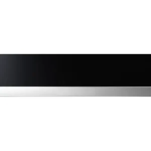 Küppersbusch CSV 6800.0 Vakuumierschublade + ZV 8020 Glasfront Schwarz + Designleiste Silver Chrome