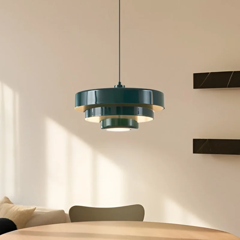 Lindby Hängeleuchte Pendelleuchte Tivra grün Ø 35 cm Metall E27 - 4255830903571