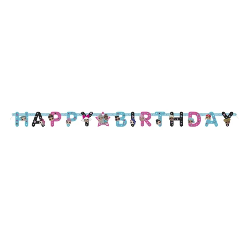 Lol Surprise Happy Birthday Banner 1,82m van Unique koop je bij Partywinkel