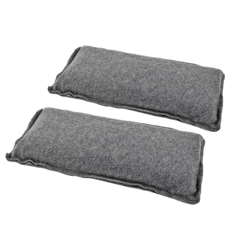 2x Luftentfeuchter Kissen Grau 1 Kg Naturgranulat Klettbefestigung – ProPlus