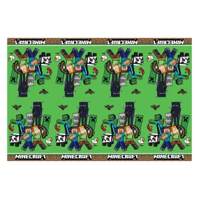 Minecraft Tafelkleed Plastic 1,8m van Procos koop je bij Partywinkel