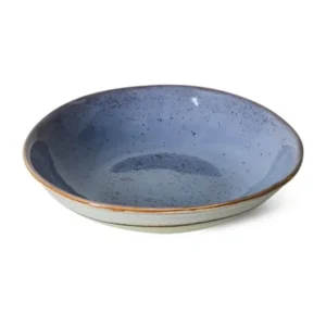 HKliving 70s Ceramics Curry Bowl Muted aus mehrfarbig glasiertem Steingut für Currys, Reisgerichte, Eintöpfe und Bowls.