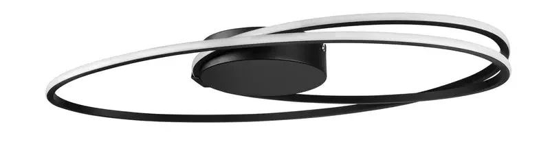 B-Ware Nova Luce Deckenleuchte Deckenlampe Viarregio Led Schwarz Warmweiß 60x35 Cm 28 W - 5212017424464