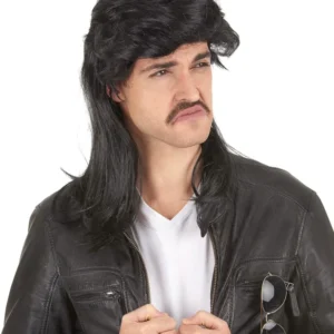 Perruque mulet pour homme noir