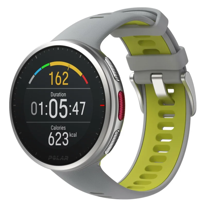 B-Ware Polar Vantage V2 Multisportuhr Smartwatch Sportuhr Fitness Grau Lime Größe M L - 725882055565