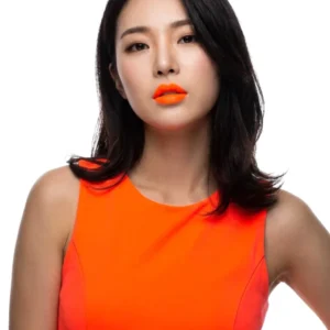 Orangefarbener Lippenstift - Neonfarben