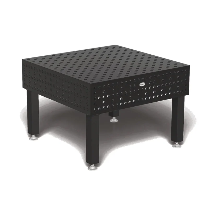 Produktansicht von Siegmund Schweißtisch 1200 x 1200 x 300 mm Professional Extreme 8.8 PLUS System 28 Plasmanitriert, Diagonalraster höhenverstellbar 550-900 mm