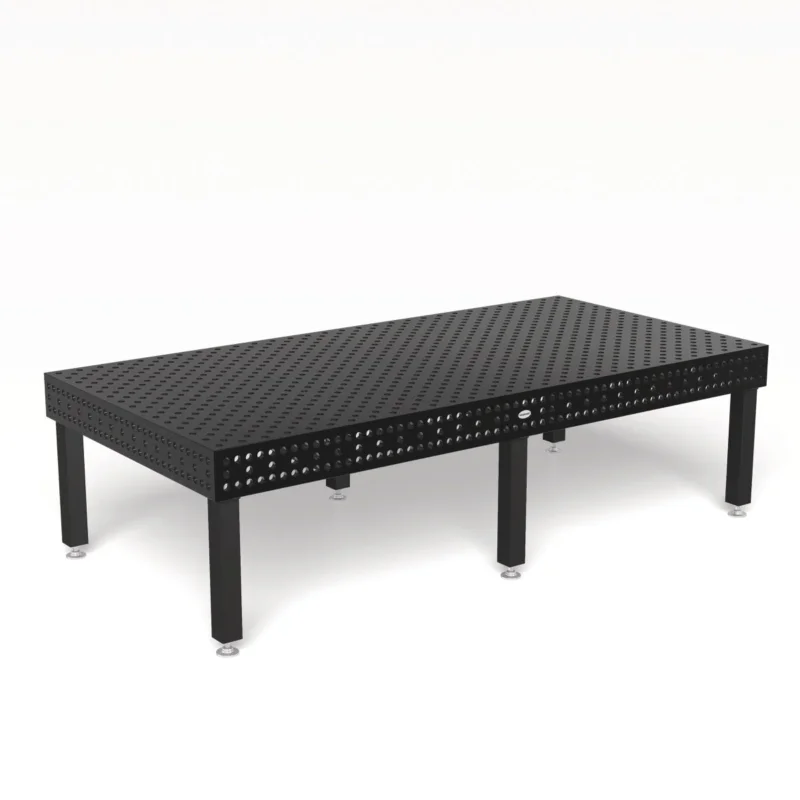 Produktansicht von Siegmund Schweißtisch 3000 x 1500 x 200 mm Professional Extreme 8.7 System 28 Plasmanitriert, Diagonalraster höhenverstellbar 550-900 mm