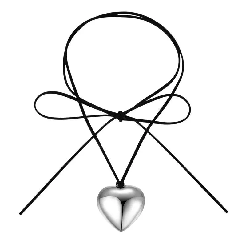 SOHO Reva Herz-Halskette – Silber – | Fashiongirl