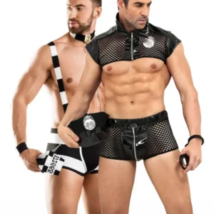 Partnerkostüm Sträfling und Sexy Polizist Luxus für Erwachsene