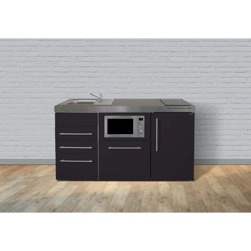 Stengel - Mini-Küche Miniküche Premiumline MPGSMS3SM160GSKSrBl Schwarz matt