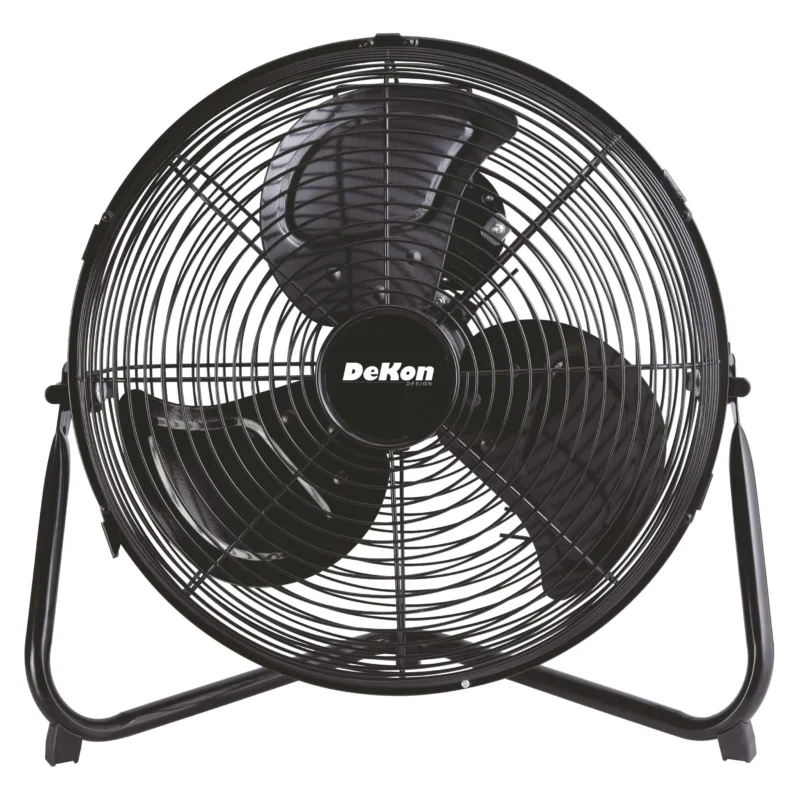 DeKon - Umluftventilator Bodenventilator B 132 sw 30 cm, 3-stufig